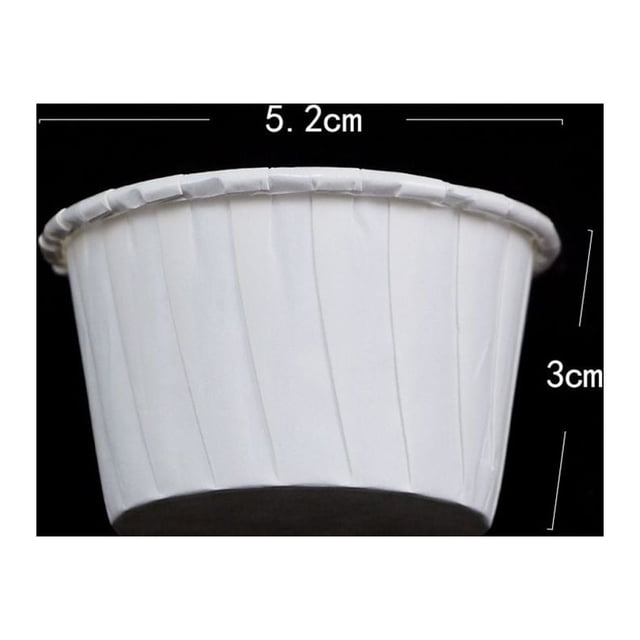 100 Pcs/Set Gobelet en Papier Jetable pour Épilation Cire de Grains Support de Tasse à Mesurer