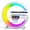 White, variant on XAXRE Small G - Shaped Multifunctional Bluetooth Speaker - 256 Lighting Modes, Alarm, Night Light, Wireless Charge, Call Answer