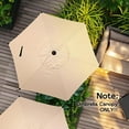 thumbnail image 5 of Abba Patio 7.5ft Lyon Outdoor Patio Umbrella Cover Replacement w/ 6 Sturdy Ribs, Beige, 5 of 6