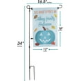 thumbnail image 3 of Teal Pumpkin Halloween This House Supports an Allergy Friendly Garden Flag w Lawn Pole - 12 x 18 Inches - Outdoor Weatherproof Banner, Yard Decor, 3 of 5