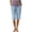 Light Blue, variant on Kvture Womens Capri Pants Knee Length Cotton Linen Capris Summer Straight Leg Loose Beach Bermuda Shorts with Pockets XXL Red