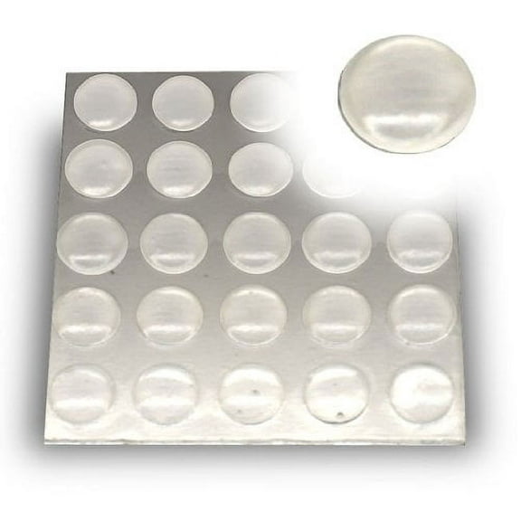National Artcraft 5/16 Inch Clear Self-Adhesive Drawer Stoppers (Pkg/75)