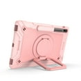 thumbnail image 6 of Case For Apple iPad Air (11 inch) 2024 Tough Hybrid Armor 3in1 with 360 Degree Rotating Kickstand & Shoulder Strap Shockproof Tablet Cover [ Rose Gold ], 6 of 6