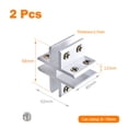 thumbnail image 1 of Goodhd 2Pcs Glass Clamp Clips Bracket for Handrails 8-10mm glass Aluminium Brackets, 1 of 4