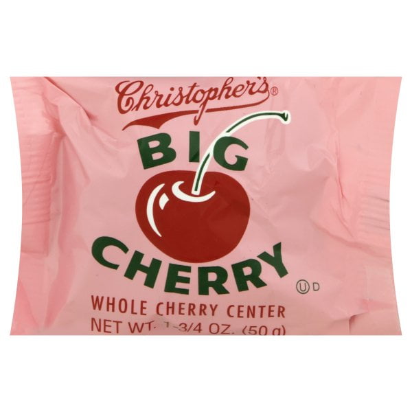 Christophers Big Cherry Candy Bar, (Pack of 24)