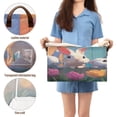 thumbnail image 5 of Waterproof Foldable Storage Basket Medium, Metal Frame & Hollow Board Support, for Clothes and Toy Organization Cute Colorful Bunnies, 5 of 8