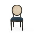 thumbnail image 2 of Noble House Chardean Traditional Dining Chairs, Set of 2, Navy Blue, 2 of 7