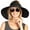 Black, variant on Sun Visor Hats Summer Wide Brim Clip  Beach Adjustable Large Brim Cap Golf Hat for Women