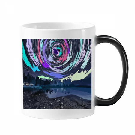 

Arctic Sky Scene Star Astrology Mug Changing Color Cup Morphing Heat Sensitive 12oz