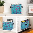 thumbnail image 6 of Cross Foldable Storage Box with Handle, 10.8"x10.5"x10.6", Large Capacity Storage Bin Cube Organizer, 6 of 6