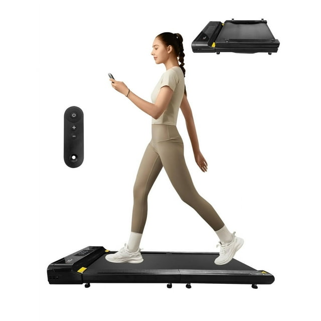 RED VELVET Caminadora Eléctrica Plegable Ultra Compacta Casa y Oficina Walking Pad Portátil Ejercicio Bajo Escritorio Diseño Moderno y Silencioso Banda de Correr Fitness Indoor Fácil Almacenamiento