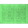 thumbnail image 1 of Ahgly Company Indoor Rectangle Abstract Emerald Green Modern Area Rugs, 3' x 5', 1 of 4