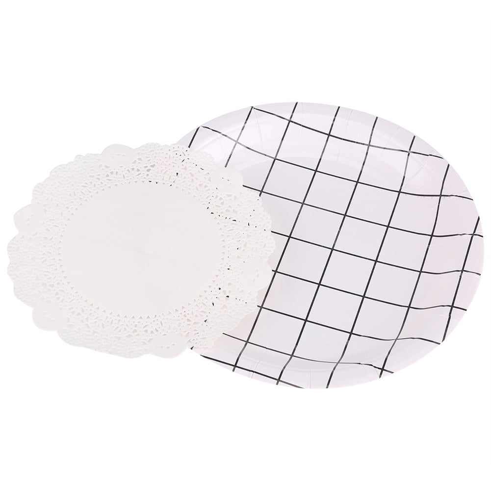 Tebru 180Pcs Hollowed Decorative Paper Doilies Cake Mat Crafts Wedding