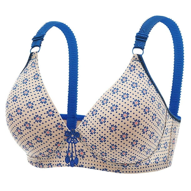 Puntoco Bralettes para mujer Sujetadores interiores transpirables con estampados cómodos de talla grande para mujer