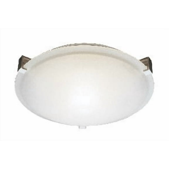 59006 WH Trans Globe Lighting Two Light Clipped Flush Mount