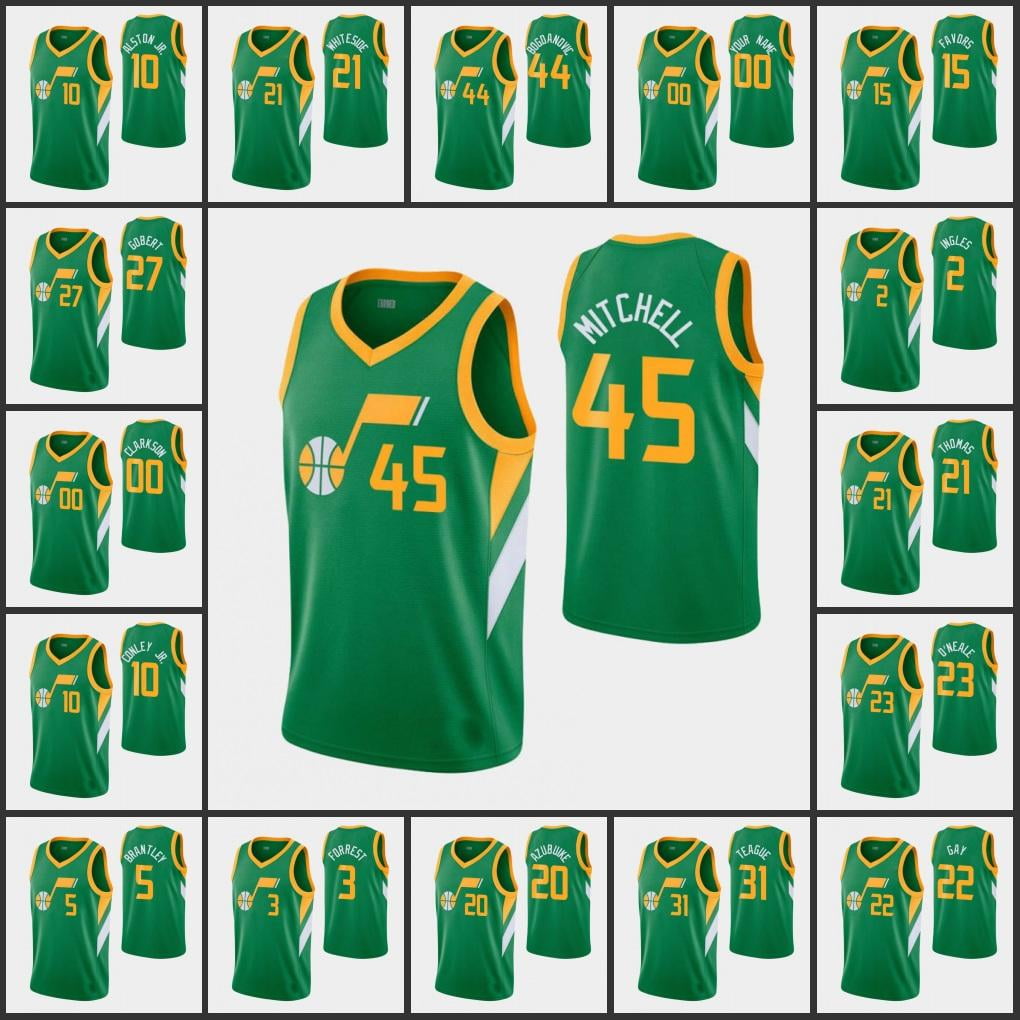 NBA_ Jersey Wholesale Custom Utah''Jazz''Joe Ingles Rudy Gobert
