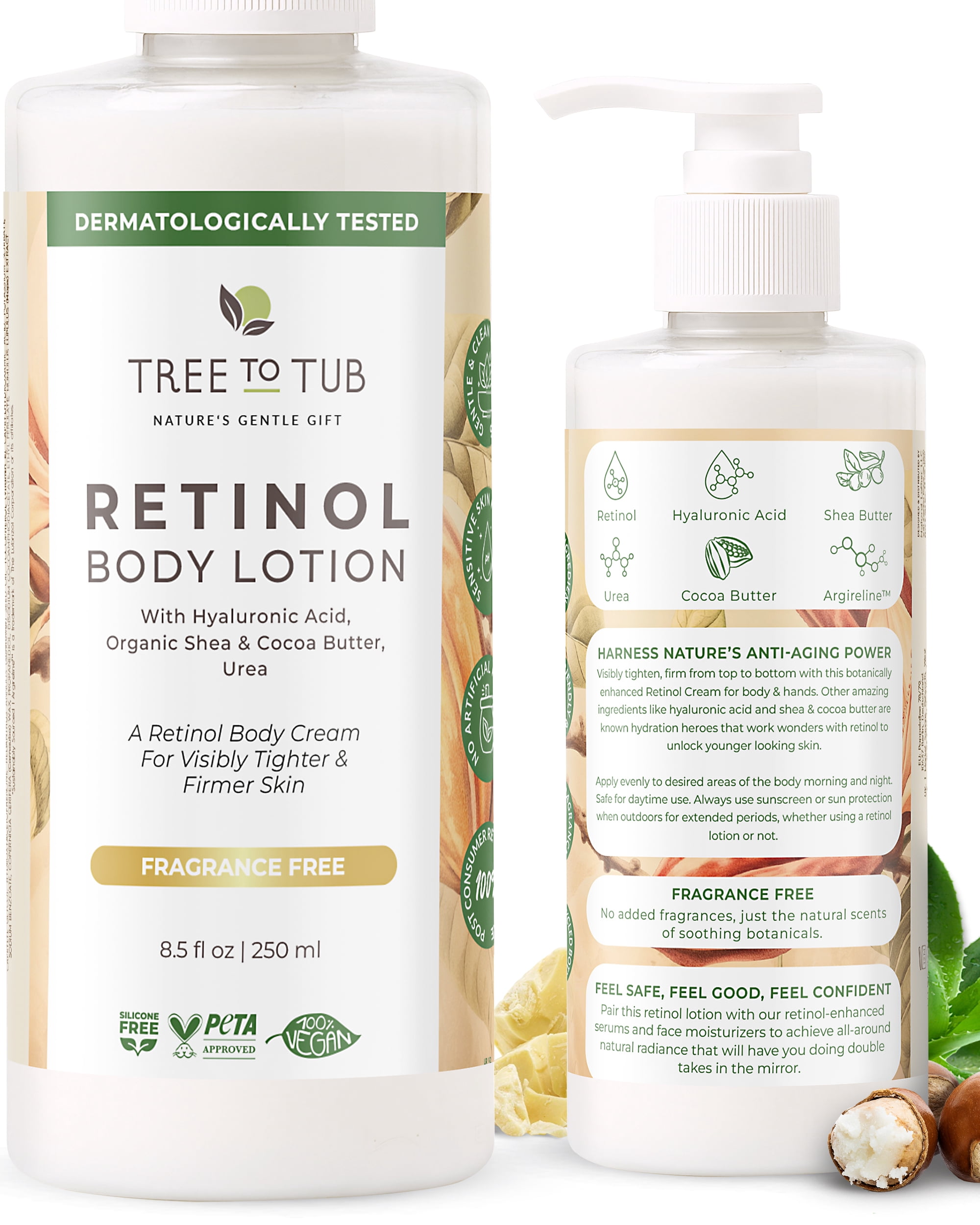 Tree To Tub Retinol Body Lotion, 8.5 oz photo 1