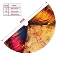 thumbnail image 3 of Lsque Vibrant Rainbow Butterfly A Print Christmas Tree Skirt, Tree Skirt with Ties or Velcro, Perfect for Holiday Decorations, Halloween, and New Year-48", 3 of 7