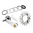 thumbnail image 1 of 2-3 de paquete Bike Single Cog Bicicleta Cadena Tensor Plata 17T 2 piezas DYNWAVEMX Tensor de cadena de bicicleta, 1 of 8