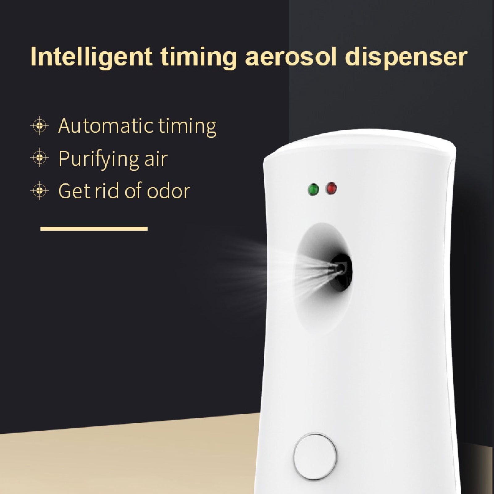 Oenbopo Automatic Air Freshener Spray Dispenser Wall Mount for Bedrooms Bathrooms Home Office(White)