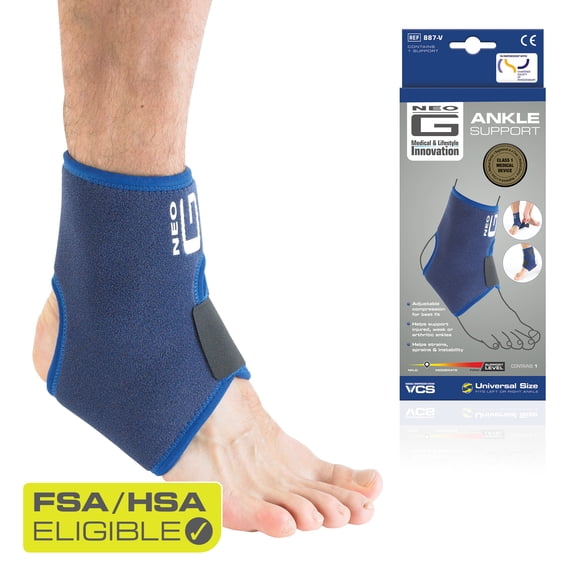 Neo G Ankle Brace - Adjustable Support, One Size Fits Most FSA/HSA Eligible