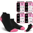 thumbnail image 2 of 1/2/3/6 Pair Compression Running Socks For Men & Women -Fit for Athletic,Travel& Medical，Low Cut Compression Running Sock with Ankle Support, 2 of 7