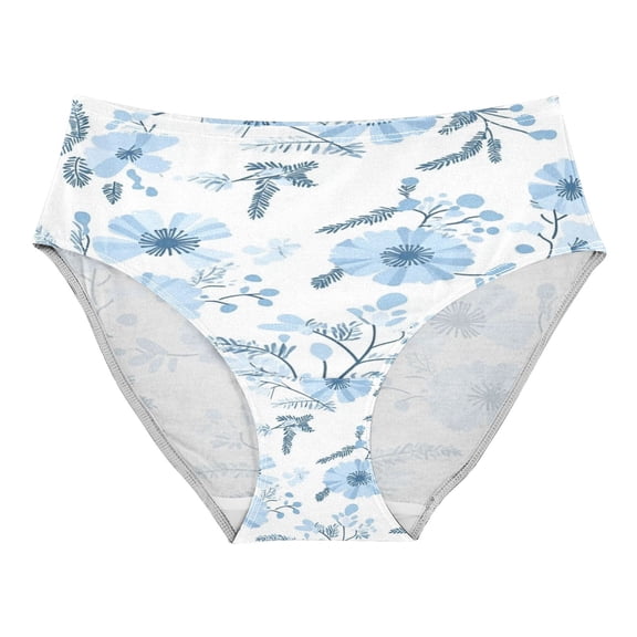 Women's Underwear Delicate Flowers and Ferns Hipster Panties Underwear for women, X-Small