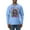 Light Blue, variant on Colorful Beagle | Dogs Love You | Dean Russo Art Animal Lover Mens Long Sleeve Shirt, Black, Medium