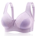 thumbnail image 4 of ALLLIST Purple Womens Bras Embroidery No Wire Bralette Comfy T Shirt Bras for Ladies Size 36-44, 4 of 4