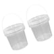 thumbnail image 4 of Cubo de almacenamiento transparente helado de helado de 2pcs congelador, 4 of 6