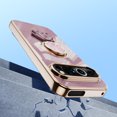 thumbnail image 2 of ELEHOLD Case for Google Pixel 9 Pro XL,Luxury Plating TPU Lightweight Case with Ring Magnetic Stand,Purple, 2 of 6