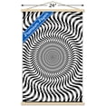 thumbnail image 3 of Zebra Stripe Optical Illusion Wall Poster with Magnetic Frame, 22.375" x 34", 3 of 6