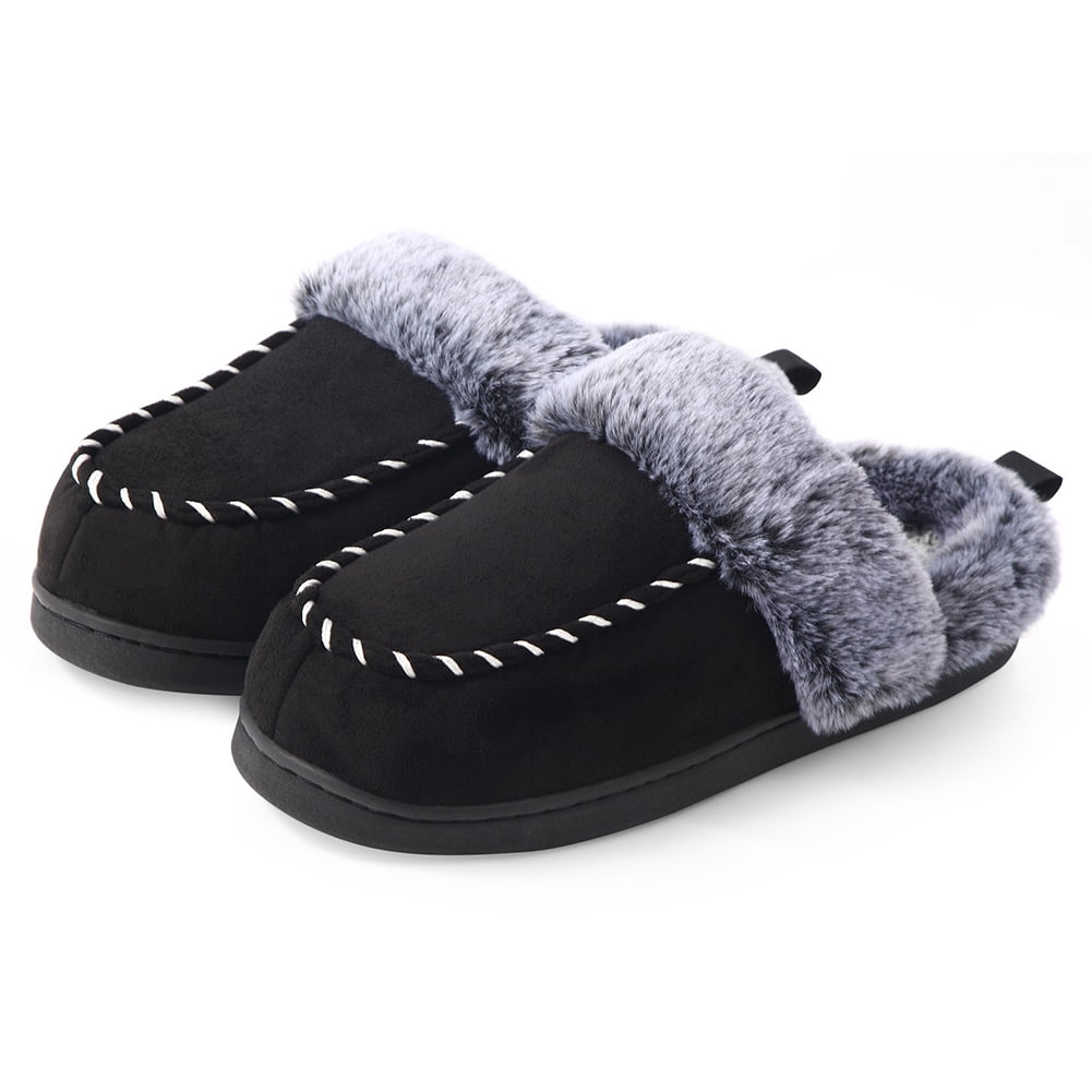 Pantuflas RockDove SILVADUR Para Hombre – Tipo Mocasín Con Forro Sherpa