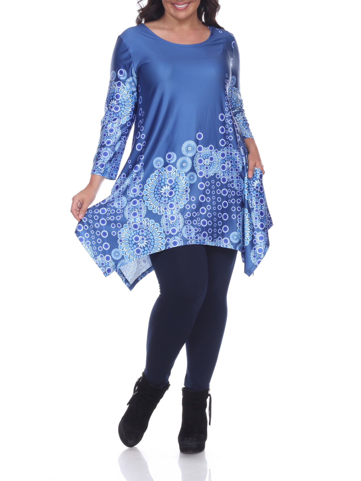 walmart plus size tunic tops