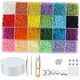 thumbnail image 1 of Cuentas espaciadoras perfecl 9600 semillas de 3 mm 24 colores para pulseras y manualidades, 1 of 7