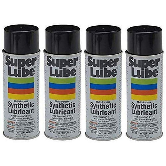 Super Lube Multi-Purpose Aerosol Lubricant - Universal Spray - 4 Pack, 11 oz