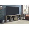 thumbnail image 2 of ACME Wasim Wooden Storage TV Stand with Barn Door in Rustic Oak, 2 of 6