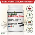 thumbnail image 4 of MAXIMUM Slim Organic Protein Shake Creamy Vanilla Bean Flavor Gluten-Free Vegan 350 Grams, 4 of 7