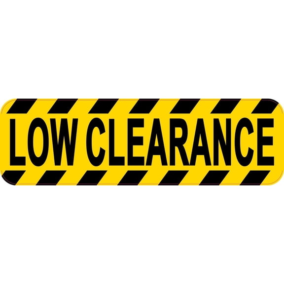 10in x 3in Low Clearance Sticker