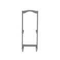 thumbnail image 2 of Contemporary Home Living 4-Piece Planked Top Folding Tray Table Set - 26.5" - Gray, 2 of 6