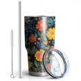 thumbnail image 2 of 30oz Pioneer Flower Tumblers Stainless Steel Tumbler with Lid and Straw,Vacuum Insulated Double Wall Travel Tumbler Cups Mug with Cleaning Brush for Coffee,Tea, 2 of 7