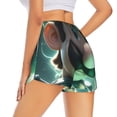 thumbnail image 2 of Saiise Mario Print Women's Shorts Hiking Athletic Shorts Yoga Lounge Active Workout Running Shorts Casual with Pockets 2.5", 2 of 7