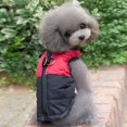 thumbnail image 2 of Chaqueta impermeable para perros pequeños, chaqueta acolchada gruesa de invierno para perros, ropa para cachorros (rojo M) Rojo Verde MX-0127981FYD, 2 of 5