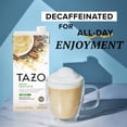 thumbnail image 5 of 1 Pack | Tazo Decaf Chai Latte, Black Tea Concentrate, Easy-To-Serve Chai Tea For Everyday Lattes, Hot Or Iced Tea And Mocktails, 32 Oz Tea Mix Carton & 3x 16oz Plastic Cup with Strawless Sip-Lid, 5 of 5