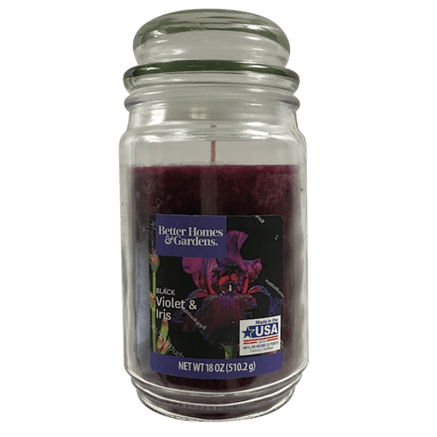 Better Homes & Gardens Black Violet & Iris Scented SingleWick Large