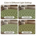 thumbnail image 7 of ODIKA 6'x9' Washable Area Rug Green Leaves Interlocking With Festive Holly Scroll Trim Christmas Flowing for Queen Size Bedroom, Under Bed, Master Suite, Easy Care, Non-Shedding, 7 of 7