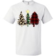 thumbnail image 3 of Inktastic Three Christmas Trees in Plaid and Leopard Print T-Shirt, 3 of 5