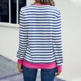 thumbnail image 5 of Casual Women's Pleated V Neck Long Sleeve Blouse Shirt Top Solid Color Loose Fit Elegant Business Casual Office Wear | CSEONE,Blue L, 5 of 9