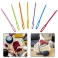 thumbnail image 4 of SPRING Thread Wool Sewing Needles Kids Large Eye Plastic Sewing Knitting Needlework Craft DIY Embroidery Tapestry Sturdy 7cm, 4 of 9