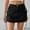 Black, variant on Spring Saving GaThRRgYP Women Summer Denim Mini Skirts,Women's Denim Workwear Pocket Skirt Casual Drawstring Elastic Waist Short Skirt
